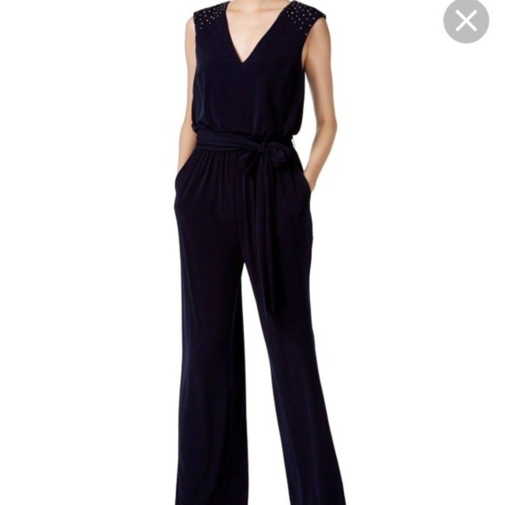 Mustard Seed Lace Back Jumpsuit - Picture 1 of 7